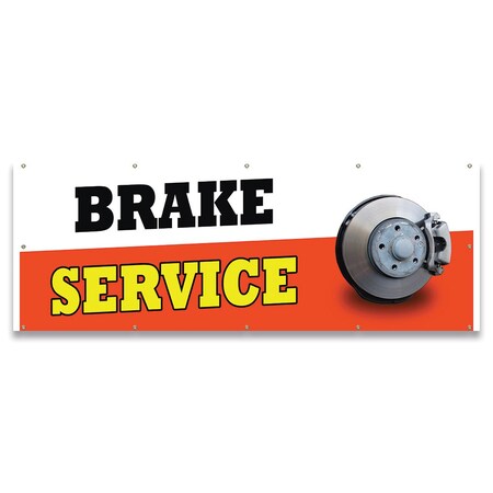 Signmission Brake Service Banner Concession Stand Food Truck Single Sided B-120-30024
